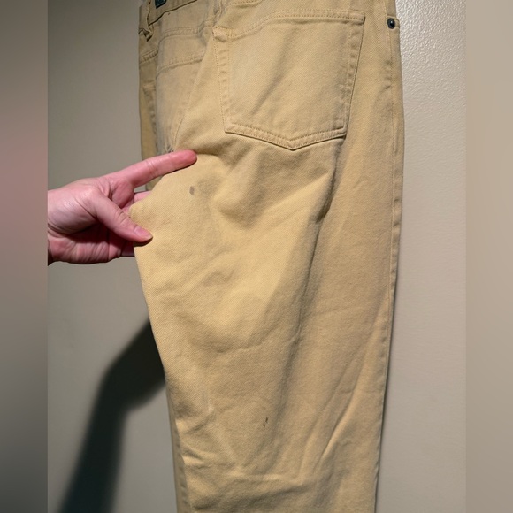 Patagonia Organic Cotton Jeans Khaki yellow womens aize 6 - Picture 8 of 11